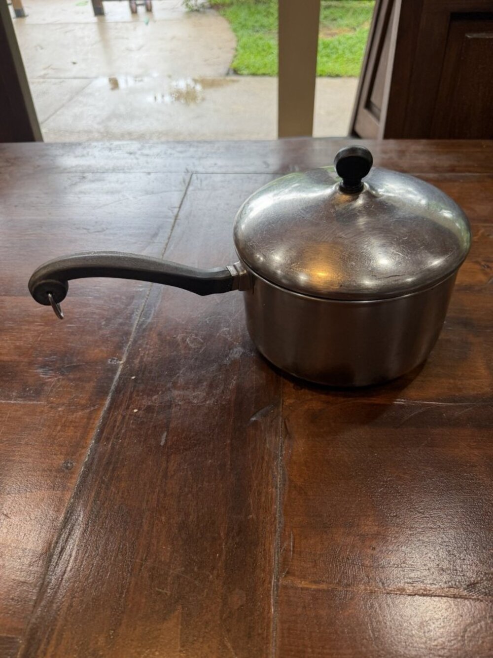 Vintage Farberware Aluminum Clad Stainless Steel 3 QT Pot W/ Handle & Lid USA